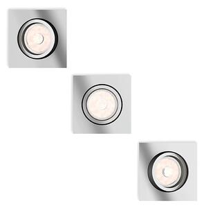 Philips 50403/11/PN - Комплект 3x Осветление за окачен таван DONEGAL 1xGU10/5,5W/230V