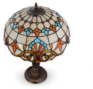Brilagi - Tiffany витражна настолна лампа MIRABELLA 2xE27/60W/230V