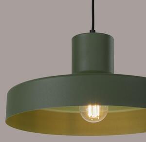 Sollux SL.1705 - Пендел BILO 1xE27/15W/230V Ø 35 см зелен