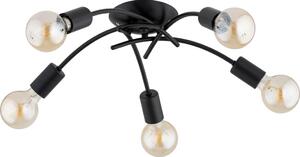 Плафон TORIZO 5xE27/15W/230V черен