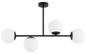 Полилей на прът GLORIS 4xE14/10W/230V черен