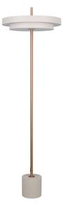 LED затъмняваща се подова лампа в цвят слонова кост (височина 138 cm) Keaton – Trio