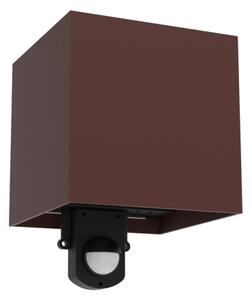 Brilagi - LED външно стенно осветително тяло със сензор CUBE LED/6W/230V, кафяво, IP65