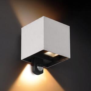 Brilagi - LED външно стенно осветително тяло със сензор CUBE LED/6W/230V сиво IP65