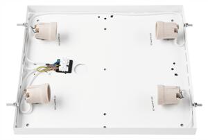 Плафон NATURAL SQUARE 4xE27/15W/230V 39x39 см бор/бял