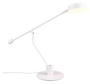 LED настолна лампа с огъваща се структура в матово бял цвят (височина 64 cm) Manduro – Trio
