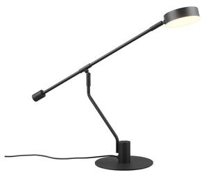 Матово черно LED настолна лампа с огъваща се структура (височина 64 cm) Manduro – Trio