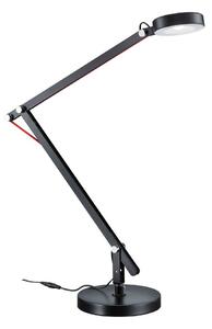 Черна LED настолна лампа с огъваща се структура (височина 90 cm) Amsterdam – Trio
