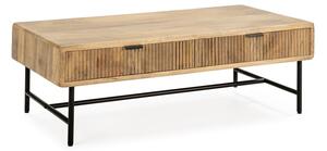 Масичка за кафе от масивно манго в естествен цвят 60x120 cm Mundra – MOME