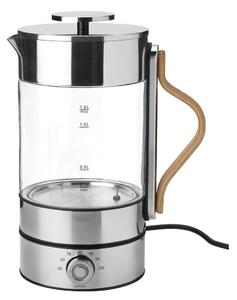Стъклена електрическа кана в сребрист цвят 1,2 l Emma – Stelton