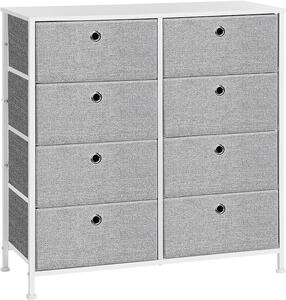 Шкаф за съхранение Songmics Сив-Бял 30 x 80 x 81.5 см