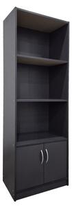 Библиотека Tekaro Тъмносив 60x29x166 см