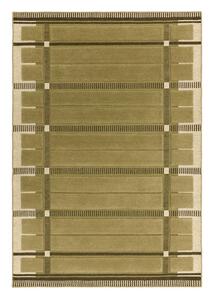 Зелен/бежов ръчно изработен вълнен килим 120x170 cm – Asiatic Carpets