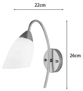 LED стенна аплика Berak Златист 10x10x17 см