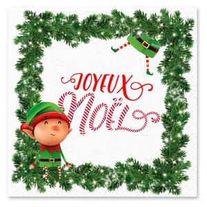 Салфетки в комплект от 20 бр. 33x33 cm Prankster Elf – Homéa