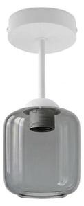 BRILAGI - LED Плафониера R GLASS 1xE27/60W/230V Ø 14 см бяла/димно сива
