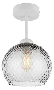 BRILAGI - LED Плафон R GLASS 1xE27/60W/230V Ø 18 см бял/димно сив