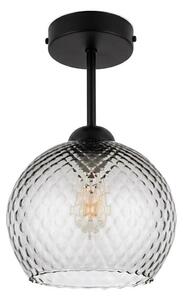 BRILAGI - LED Полилей за повърхностен монтаж R GLASS 1xE27/60W/230V Ø 25 см черен/димно сив