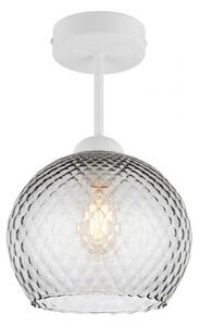 BRILAGI - LED плафон R GLASS 1xE27/60W/230V Ø 25 cm бял/димно сив