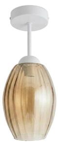 BRILAGI - LED плафонен полилей R GLASS 1xE27/60W/230V Ø 17 cm бял/димно бежов