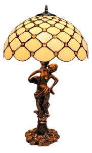 BRILAGI - Tiffany витражна настолна лампа IVORY SMOOTH 1xE27/60W/230V