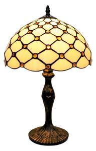 BRILAGI - Tiffany витражна настолна лампа IVORY SMOOTH 1xE27/60W/230V