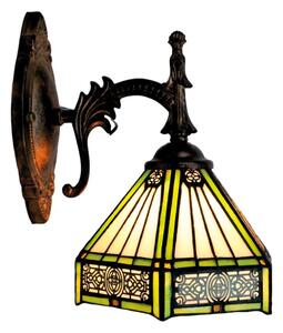 BRILAGI - Tiffany витражна настенна лампа EMERALD 1xE14/40W/230V