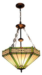 BRILAGI - Tiffany витражен полилей на верига EMERALD 3xE27/60W/230V диаметър 50 см