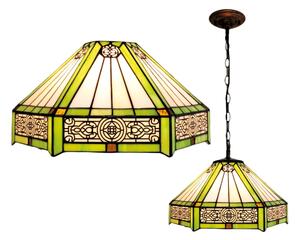 BRILAGI - Tiffany витражен полилей на верига EMERALD 1xE27/60W/230V диаметър 40 см
