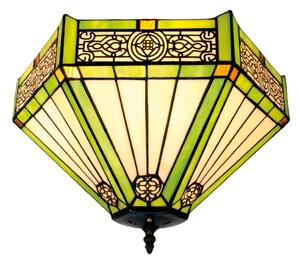 BRILAGI - Tiffany витражен плафон EMERALD 2xE27/60W/230V Ø 40 см