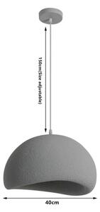 BRILAGI - Полилей на кабел WABI SABI 1xE27/60W/230V Ø 40 cm сив