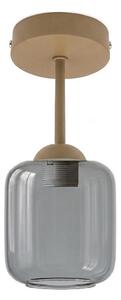 BRILAGI - LED прикрепен полилей R GLASS 1xE27/60W/230V Ø 14 cm бежово/опушено сиво