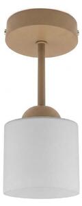 BRILAGI - LED плафон RETRO GLASS 1xE27/60W/230V Ø 10 cm бежова/бяла