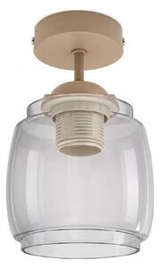 BRILAGI - LED повърхностно монтиран полилей R GLASS 1xE27/60W/230V Ø 26 см бежов/димчато сив