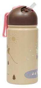 Светлокафява алуминиева детска бутилка 360 ml Friends in the Forest – OYOY Mini
