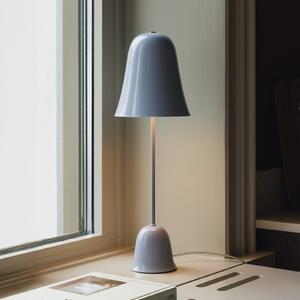 Globen Lighting Настолна лампа „Blåklockan“ от Lighting, светлосиня, височина 56 см, Син, Дневна/трапезария, Метал, Скандинавски