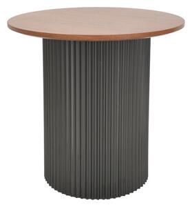 Помощна маса DOVEL мдф цвят орех - черен нюанс d50x45см