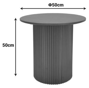 Помощна маса DOVEL мдф цвят орех - черен нюанс d50x45см