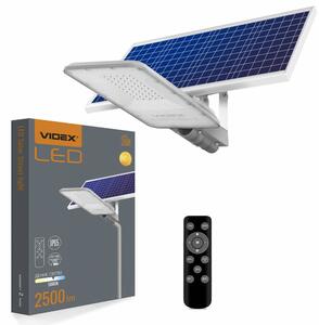 LED външно осветително тяло Videx LANA (VLE-SLSO-305), соларно, 80Wh, 2500lm, IP65/IK07 защита, 5000K