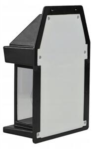 LED соларна стенна лампа със сензор LED/3,7V 600 mAh IP44 черна