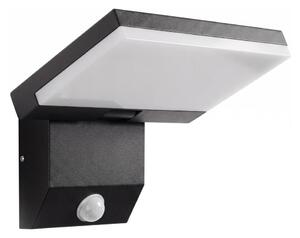 LED външен стенен осветител със сензор LED/18W/230V IP44 черен