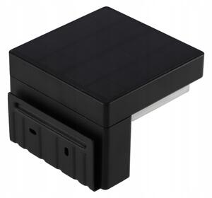 LED соларен стенен осветител със сензор LED/5W/3,7V 2000 mAh IP44 черен