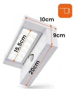 LED външно стенно осветително тяло със сензор LED/25W/230V IP54 бяло