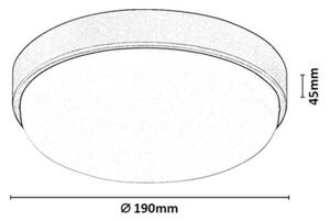 Rabalux 77224 - LED външно таванно осветително тяло HORT2 LED/14W/230V IP54 бяло