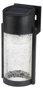 Соларна LED стенна лампа LED/3,7V 300 mAh IP44 черна