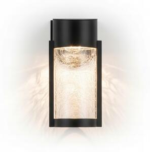 Соларна LED стенна лампа LED/3,7V 300 mAh IP44 черна