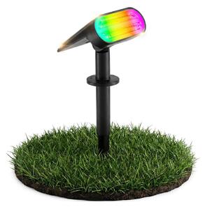 LED RGB соларна лампа 2 в 1 LED/3,7V 1200 mAh IP54 черна