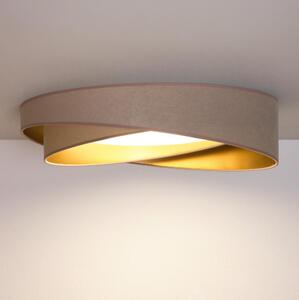 BRILAGI - LED димируемо осветително тяло VELVET TWIST LED/36W/230V CCT Ø 65 см WT беж./злат. + дистанционно управление