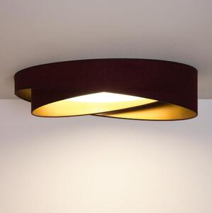 BRILAGI - димируемо LED осветително тяло VELVET TWIST LED/36W/230V CCT Ø 65 см WT бордо/златисто + дистанционно управление