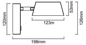 Open Design OR86539 - LED стенен аплик TIMO, LED/6W/230V, 3000/4500/6500K, месинг